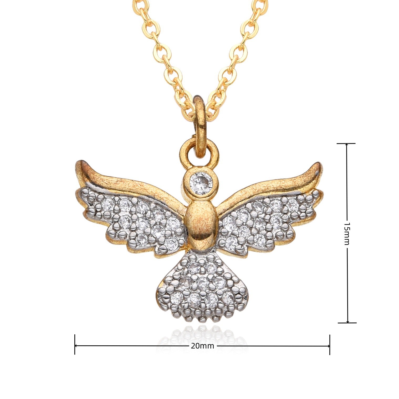 FENG SHUI - 11 Fashion personality dragonfly panda women's 18k pendant necklace
