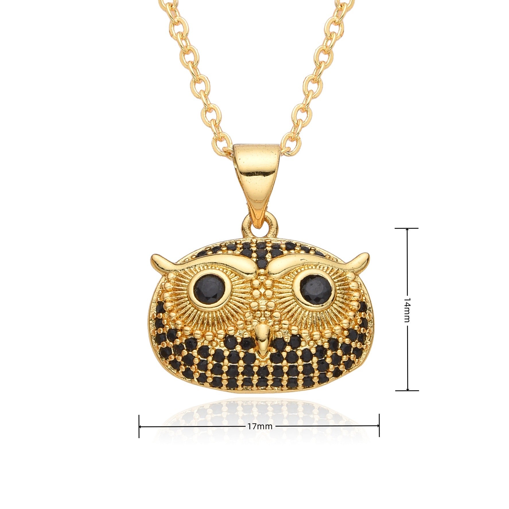 FENG SHUI - 11 Fashion personality dragonfly panda women's 18k pendant necklace