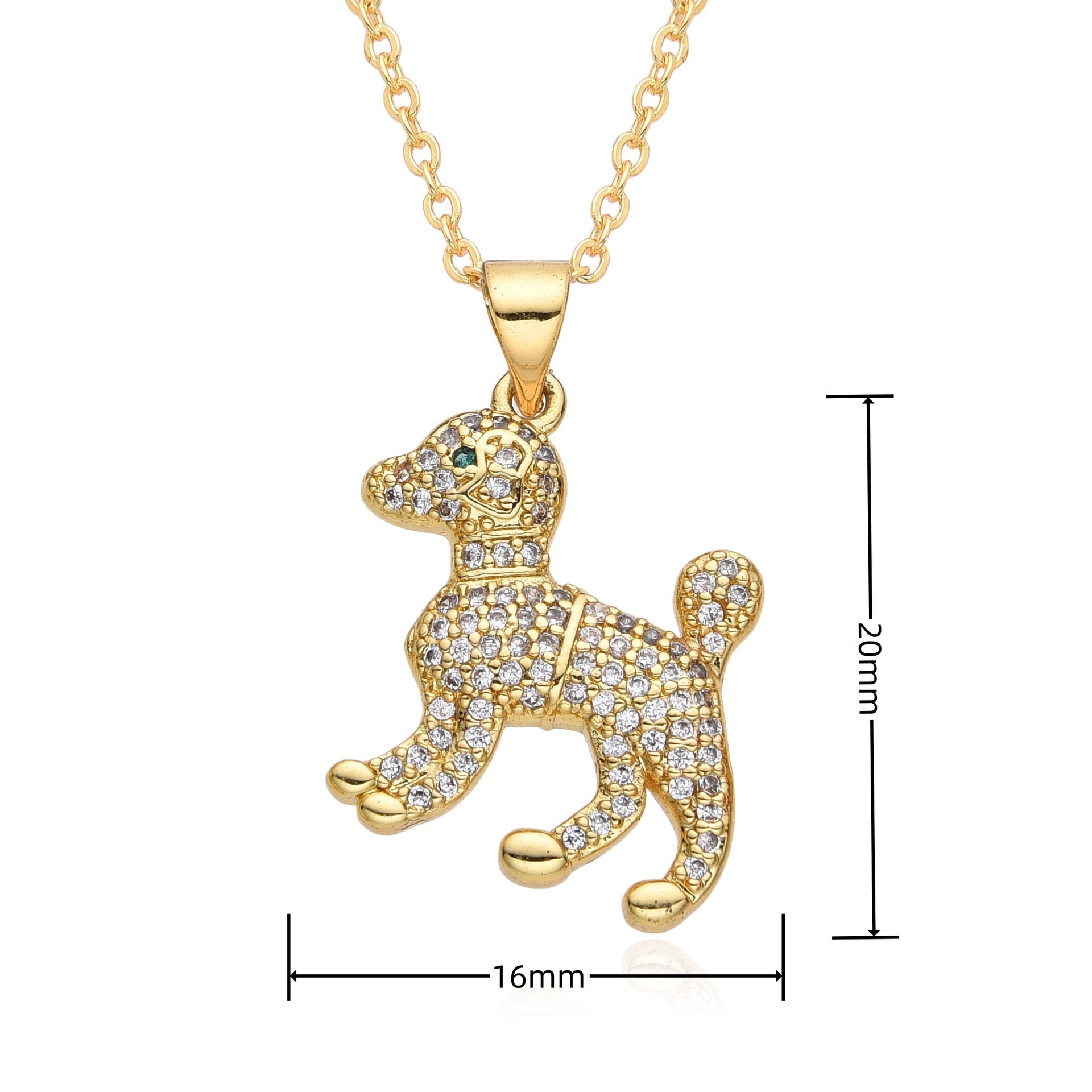 FENG SHUI - 11 Fashion personality dragonfly panda women's 18k pendant necklace