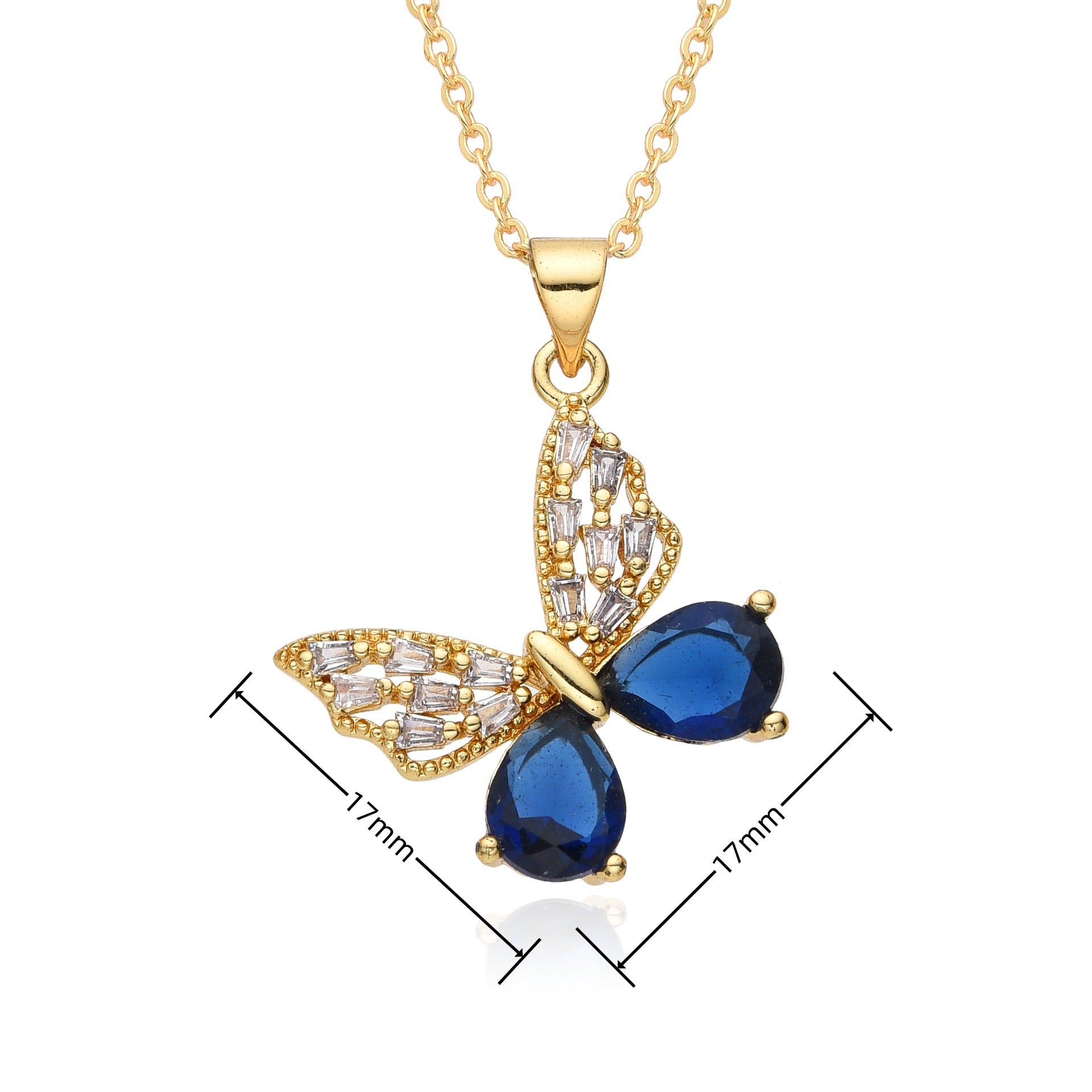 FENG SHUI - 11 Fashion personality dragonfly panda women's 18k pendant necklace