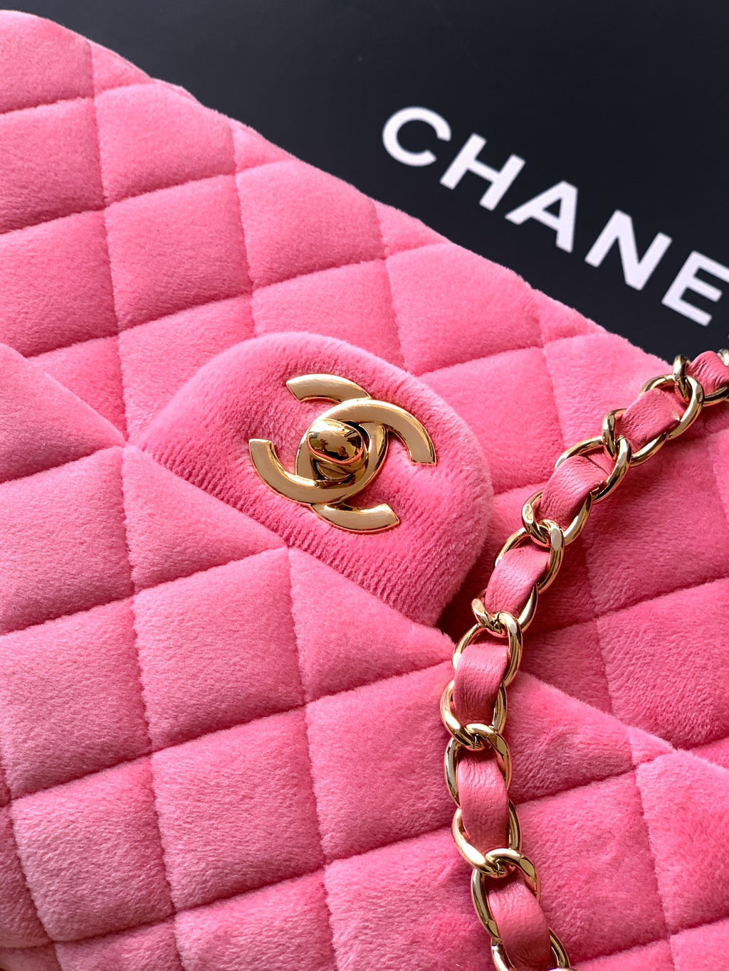 CHANEL-2.55 mini bag  golden/sliver