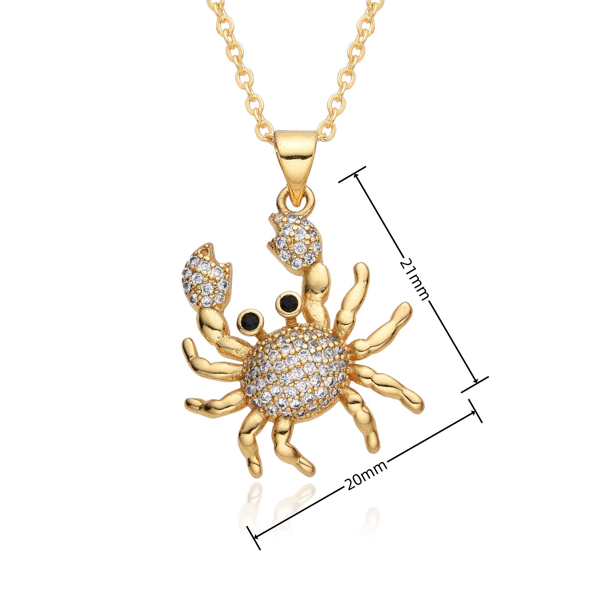 FENG SHUI - 11 Fashion personality dragonfly panda women's 18k pendant necklace