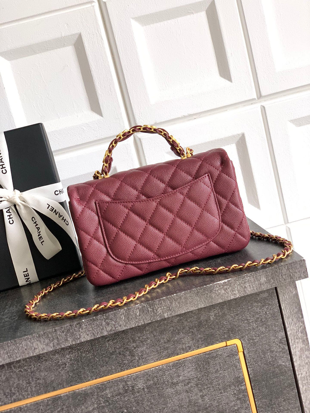 CHANEL-25B CF bag  golden/sliver