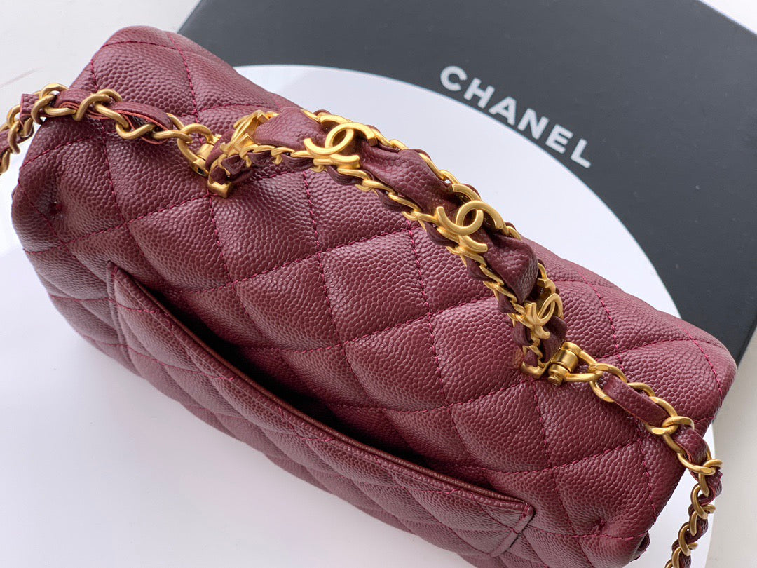 CHANEL-25B CF bag  golden/sliver