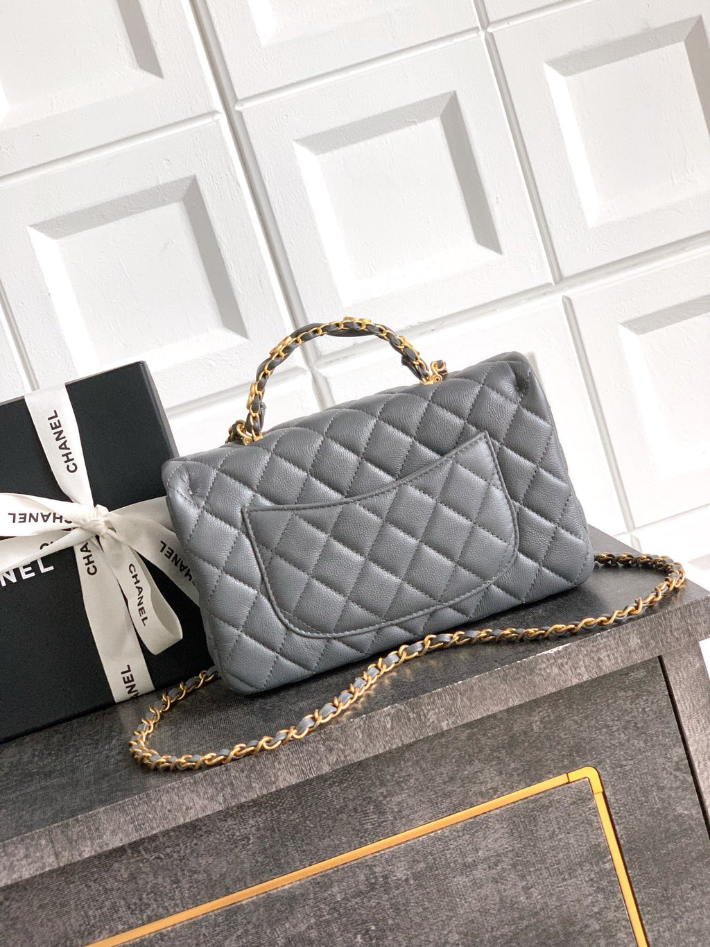 CHANEL-25B CF bag  golden/sliver