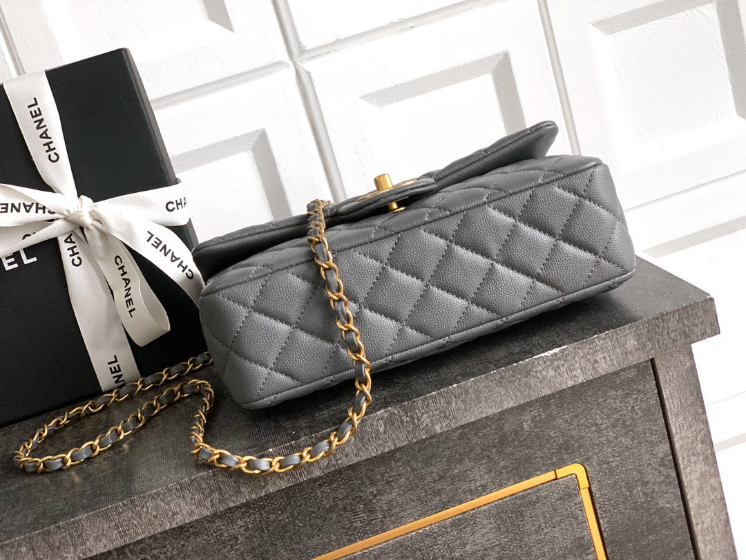 CHANEL-25B CF bag  golden/sliver