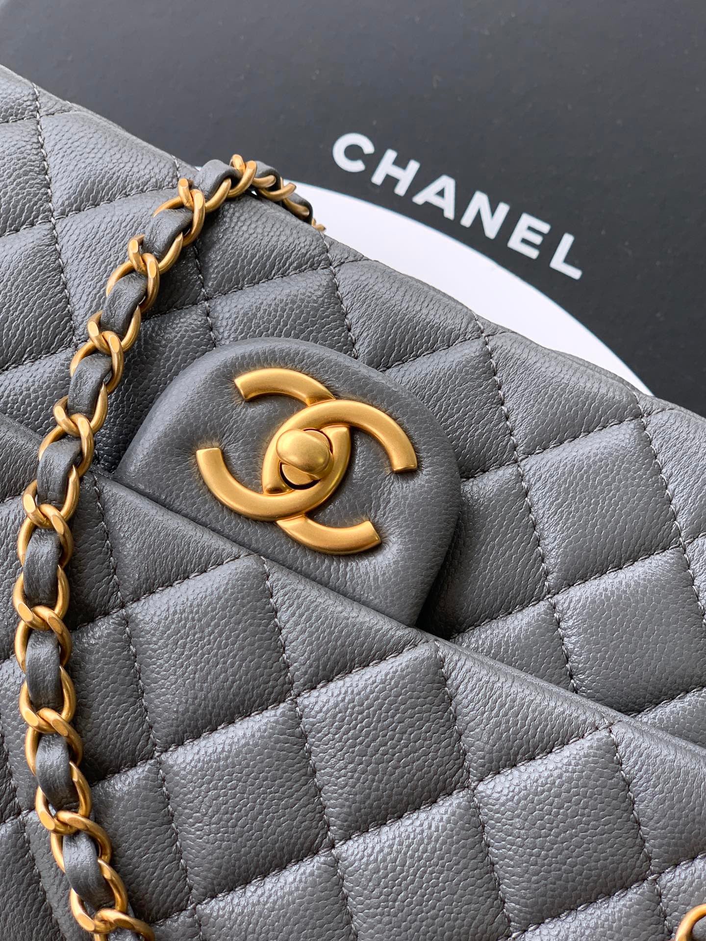 CHANEL-25B CF bag  golden/sliver