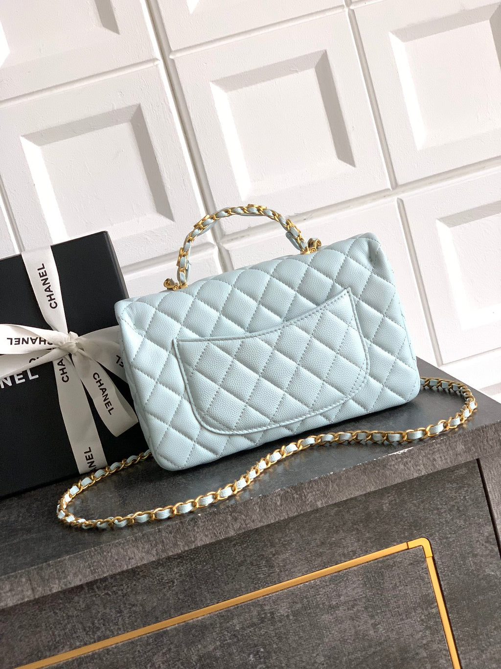 CHANEL-25B CF bag  golden/sliver