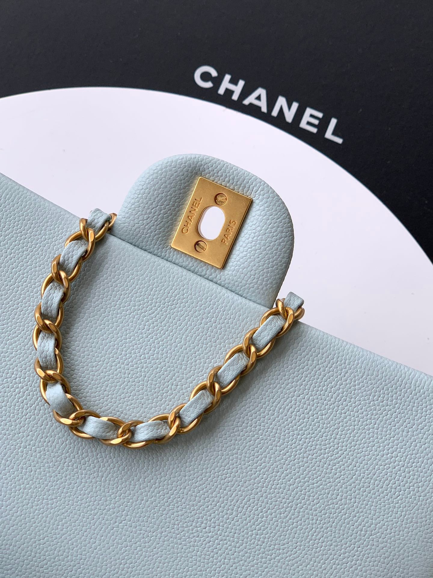 CHANEL-25B CF bag  golden/sliver