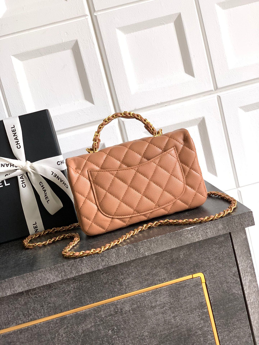 CHANEL-25B CF bag  golden/sliver