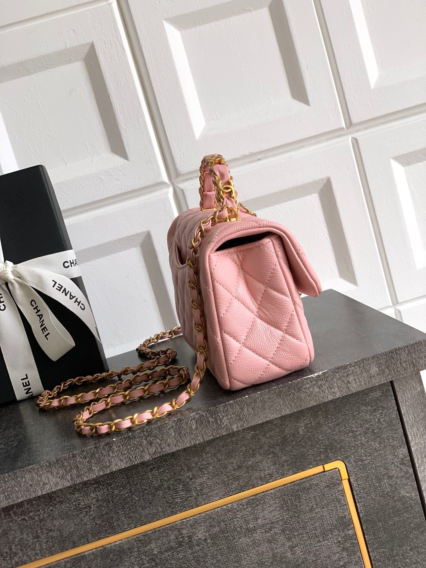 CHANEL-25B CF bag  golden/sliver