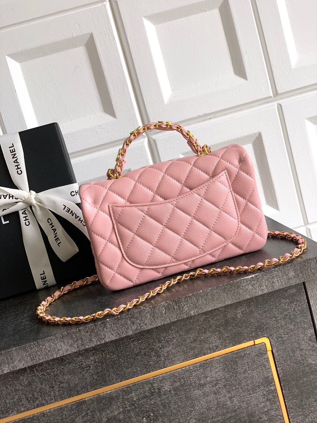 CHANEL-25B CF bag  golden/sliver