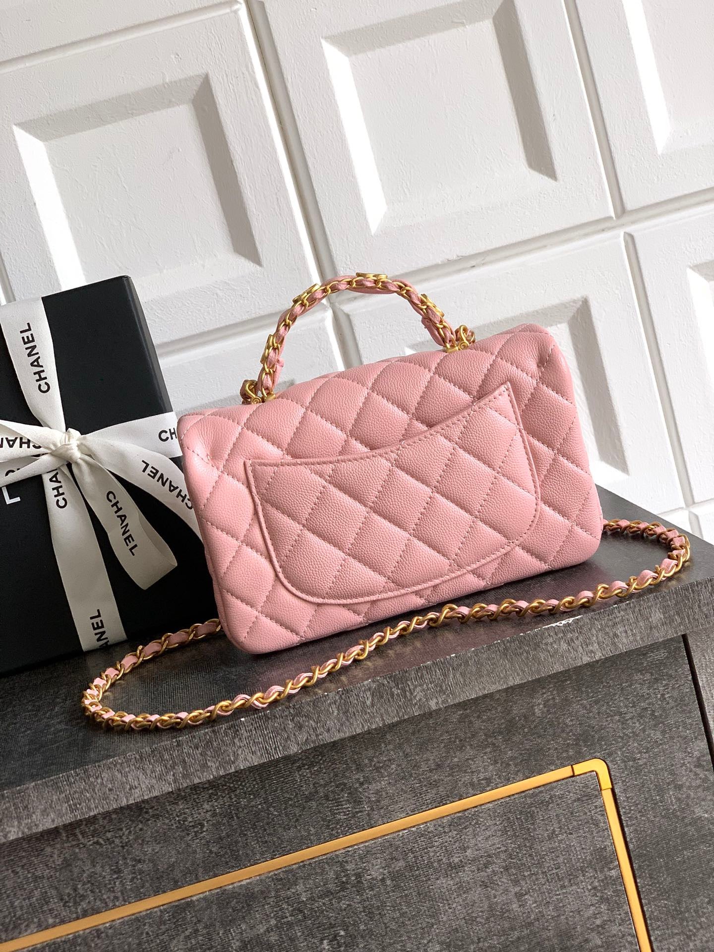 CHANEL-25B CF bag  golden/sliver