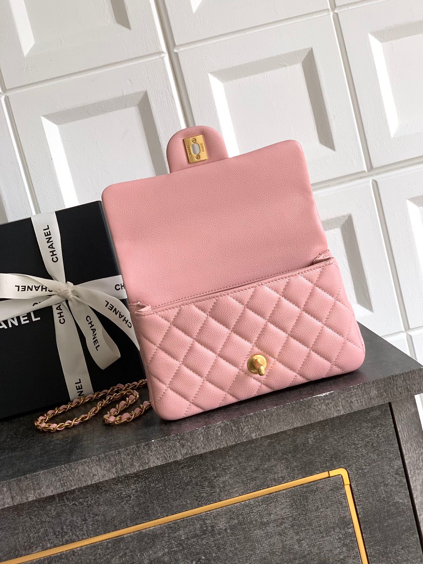 CHANEL-25B CF bag  golden/sliver