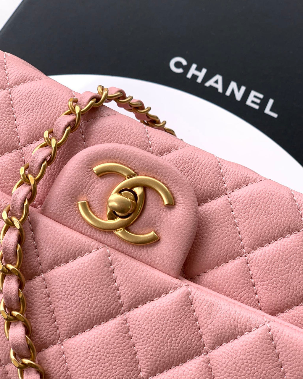 CHANEL-25B CF bag  golden/sliver