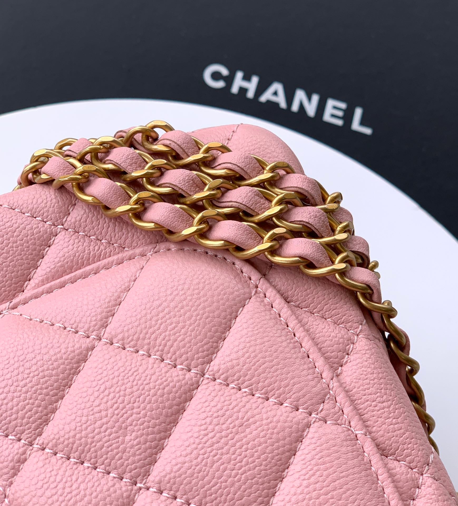 CHANEL-25B CF bag  golden/sliver