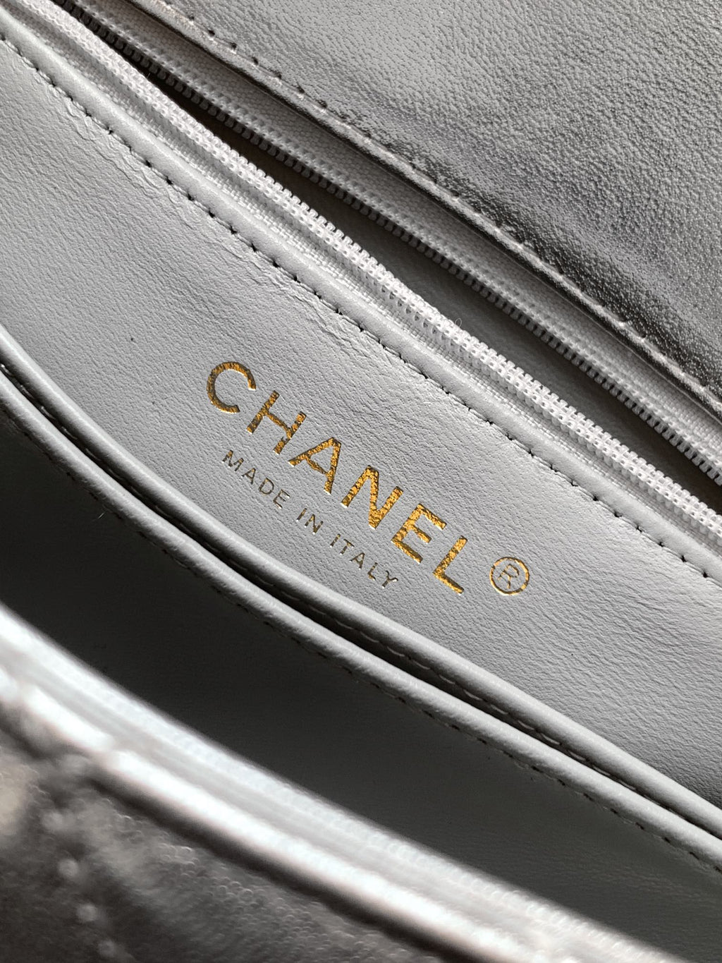 CHANEL- coco Handle bag  golden/sliver