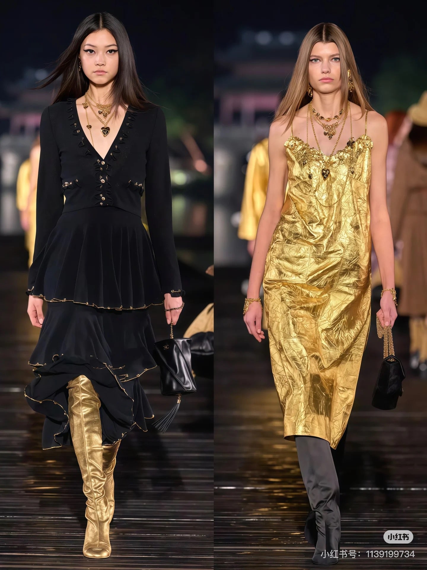 CHANEL- 25A bag  golden/sliver