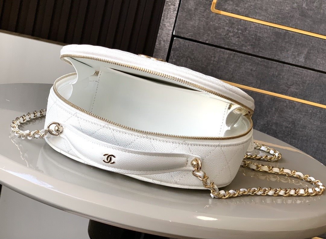 CHANEL-  23K bolide bag  golden/sliver