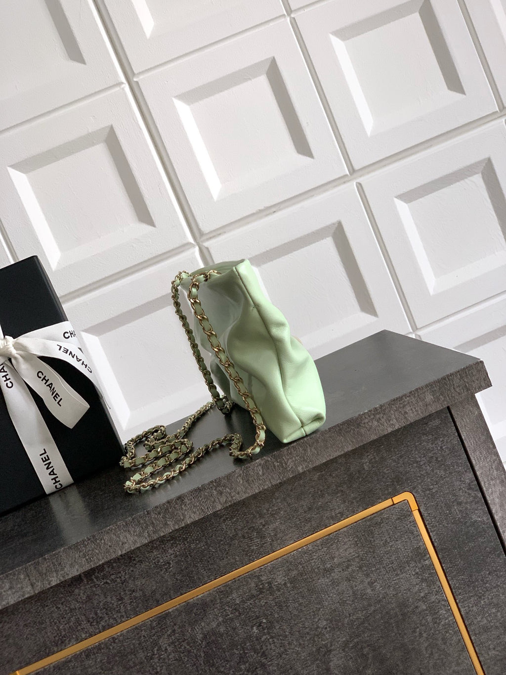 CHANEL-  2ss bag  golden/sliver