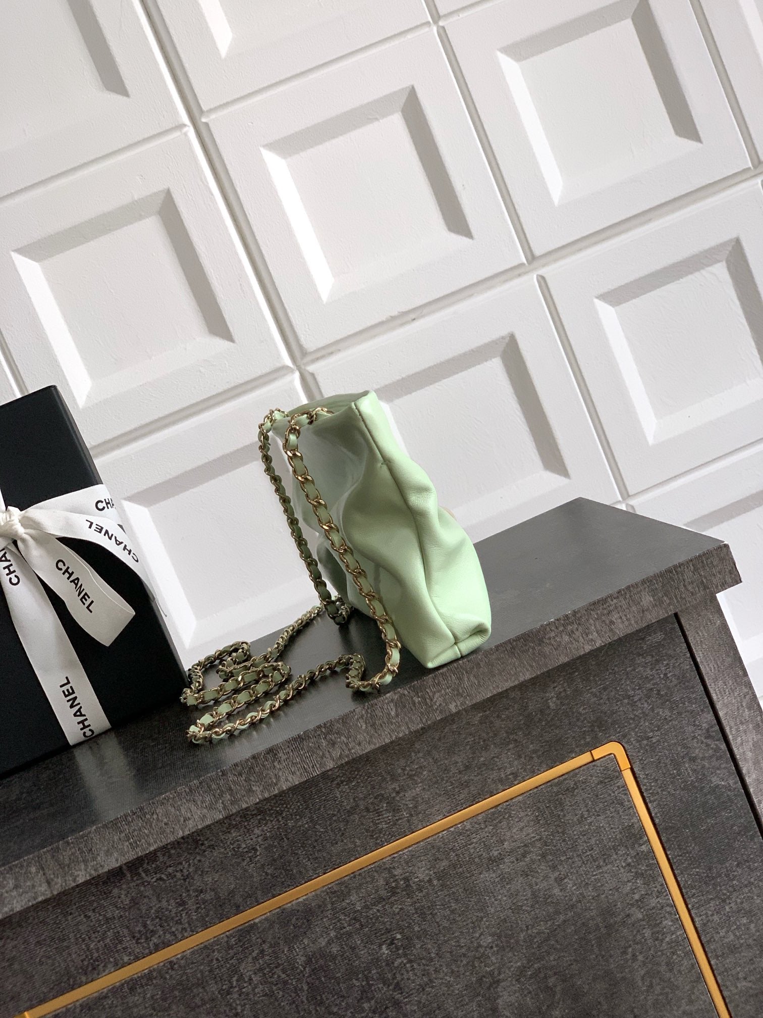 CHANEL-  2ss bag  golden/sliver