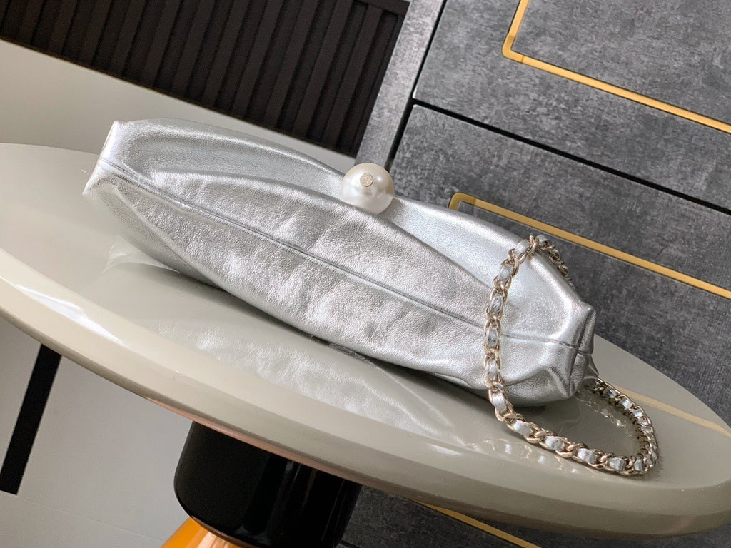CHANEL-  2ss bag  golden/sliver