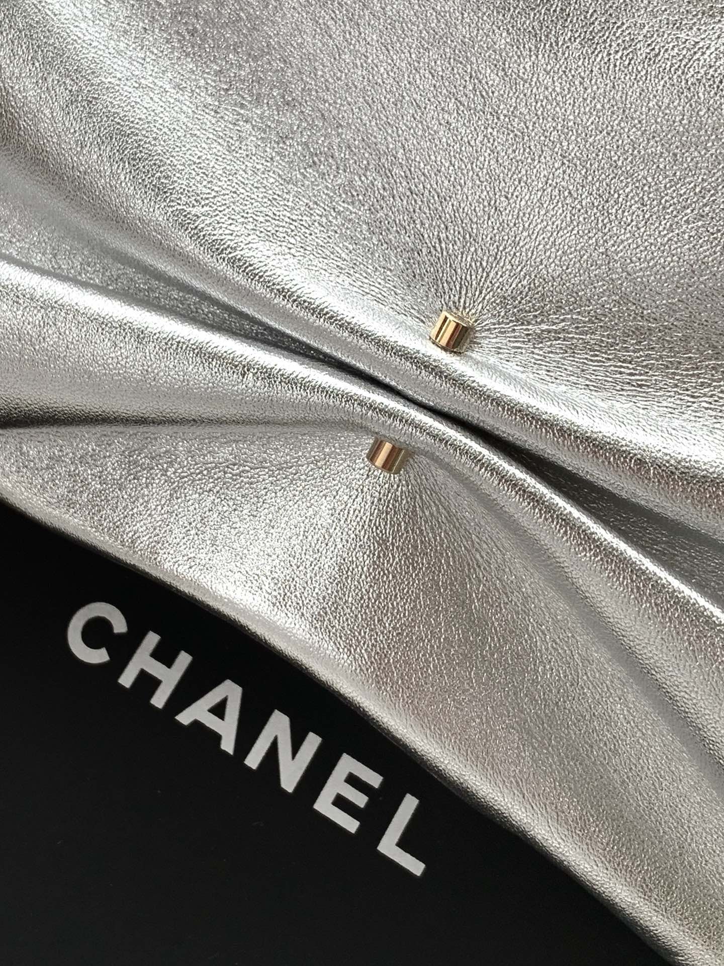 CHANEL-  2ss bag  golden/sliver