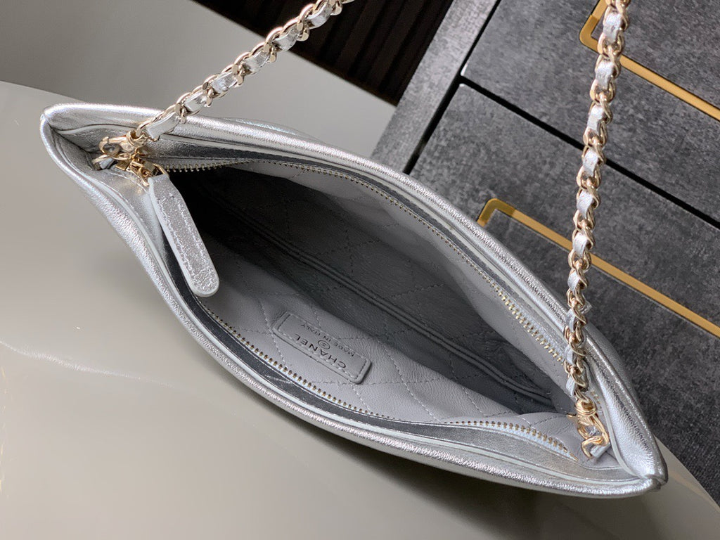 CHANEL-  2ss bag  golden/sliver