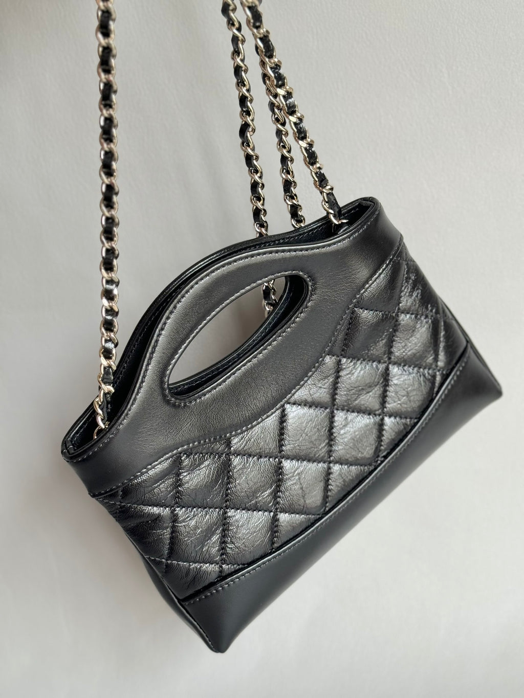 CHANEL-Nono 31 bag golden/sliver