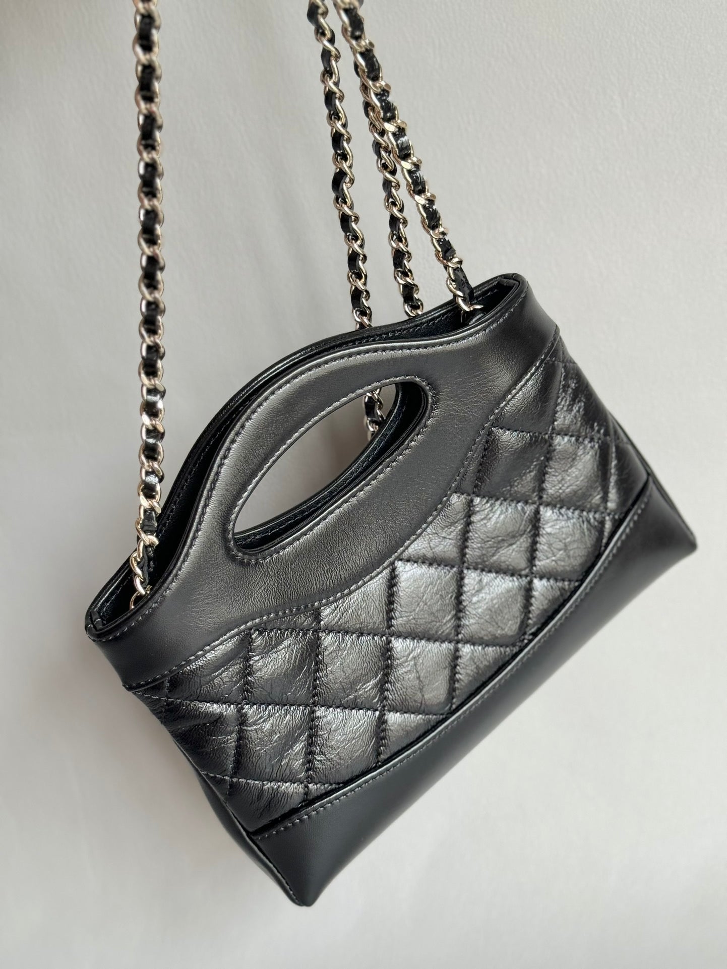 CHANEL-Nono 31 bag golden/sliver