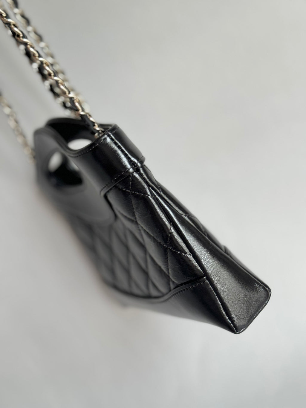 CHANEL-Nono 31 bag golden/sliver