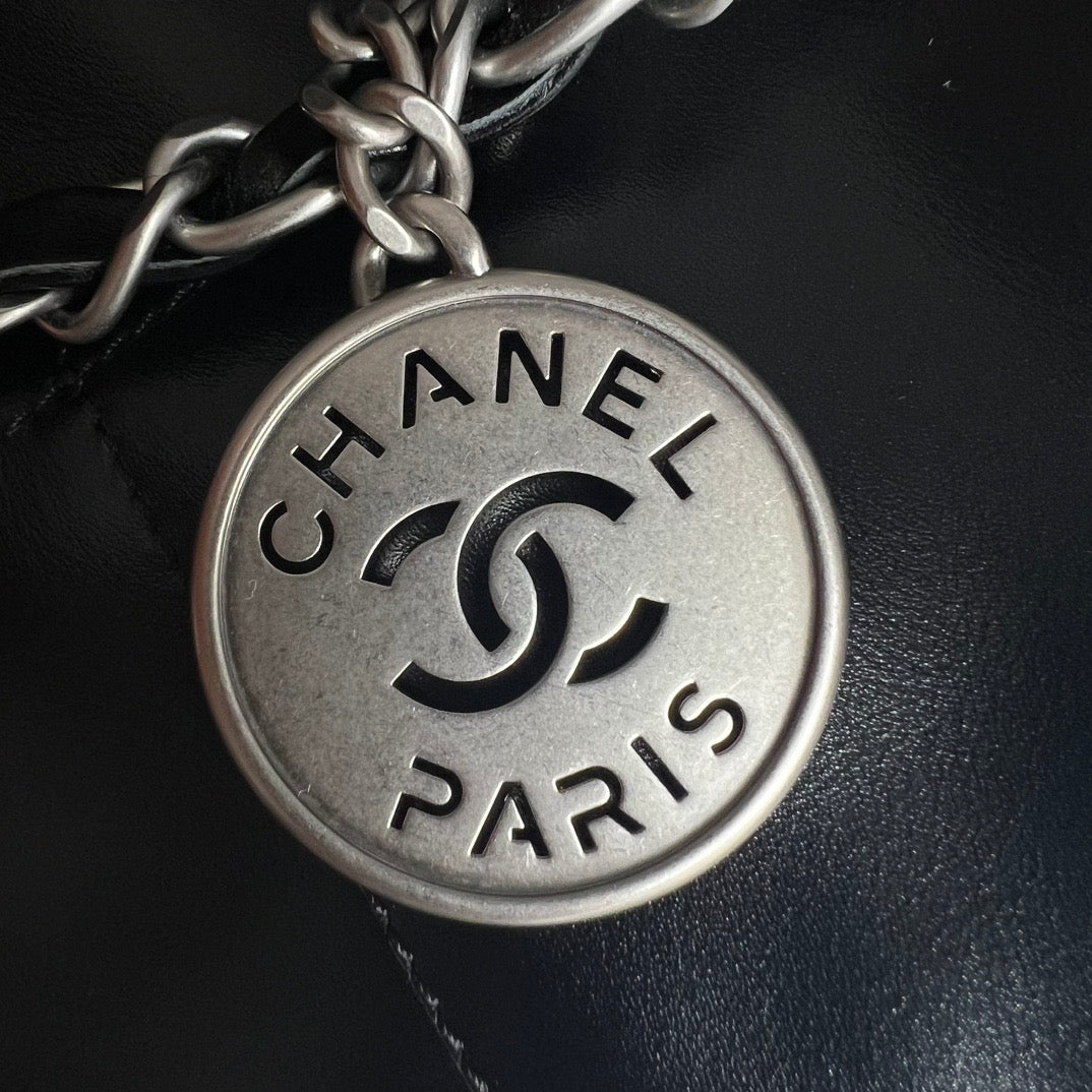 CHANEL-22bag mini golden/sliver