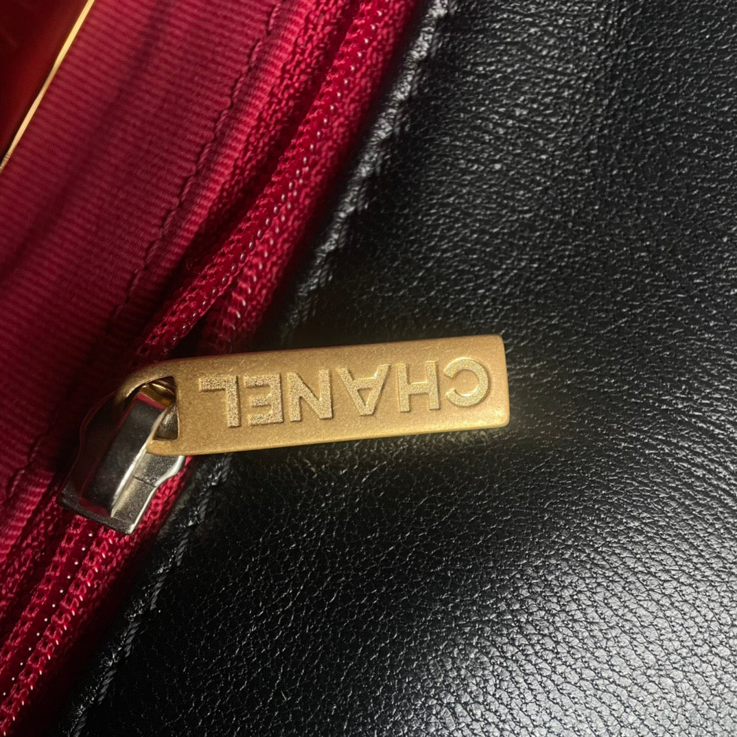 CHANEL-19 bag golden/sliver