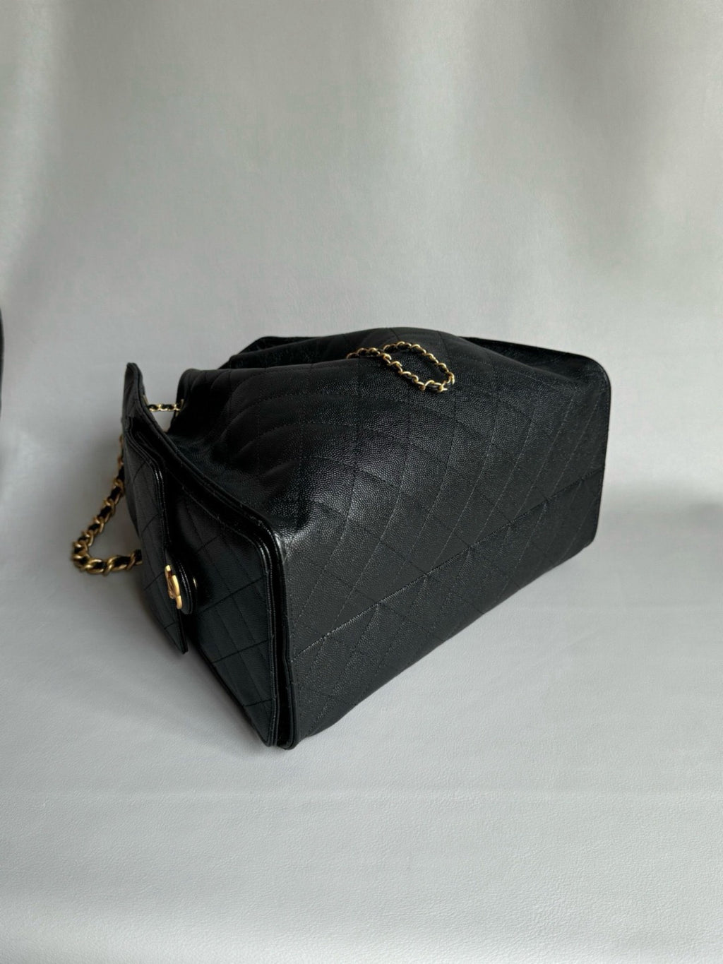 CHANEL-25BAG caviar golden/sliver