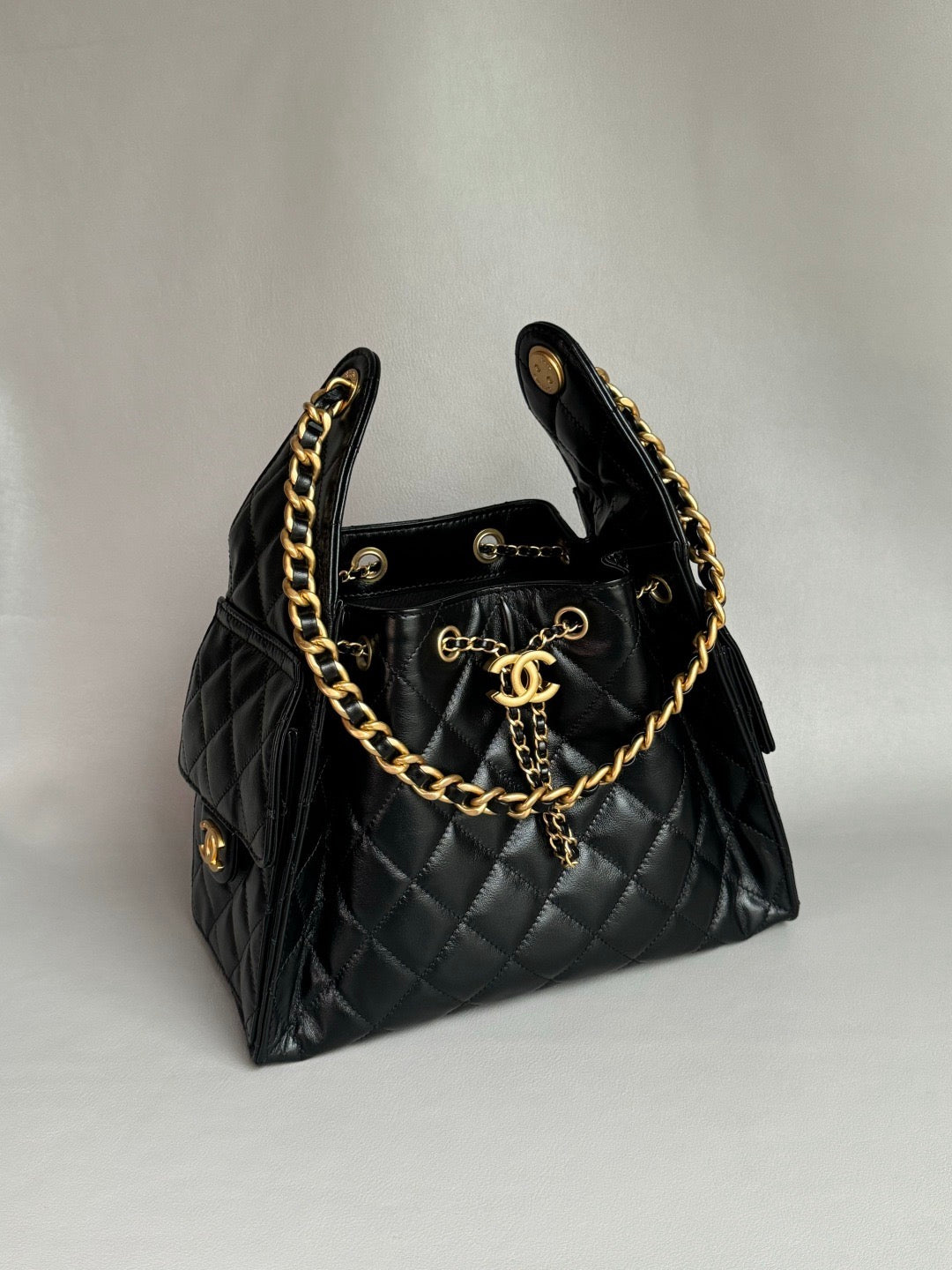 CHANEL-25BAG golden/sliver