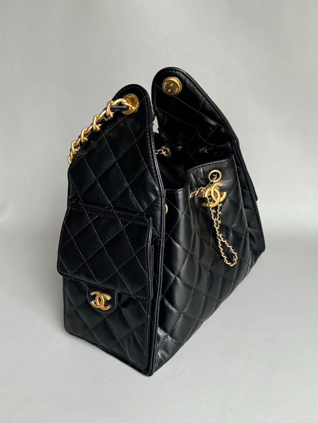 CHANEL-25BAG golden/sliver