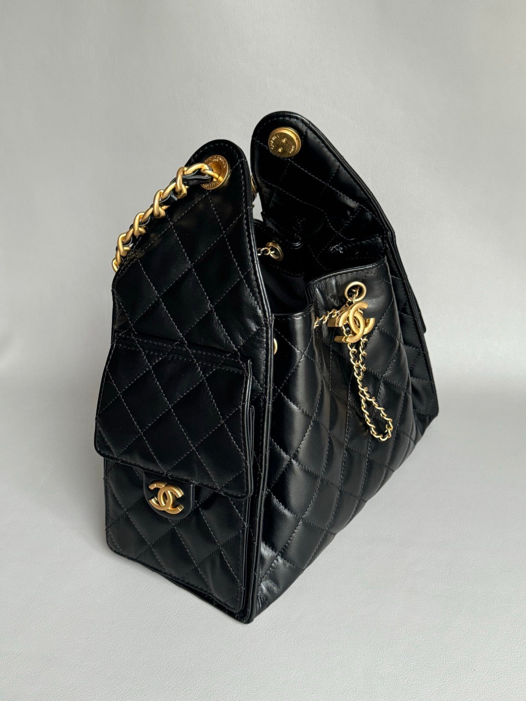 CHANEL-25BAG golden/sliver