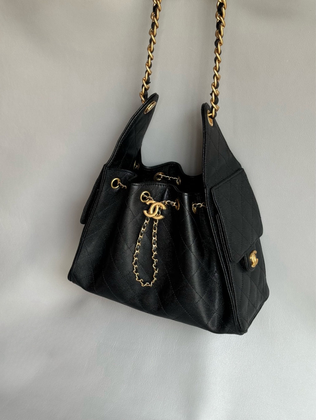 CHANEL-25BAG golden/sliver