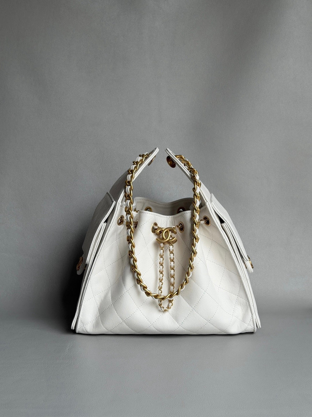 CHANEL-25BAG golden/sliver