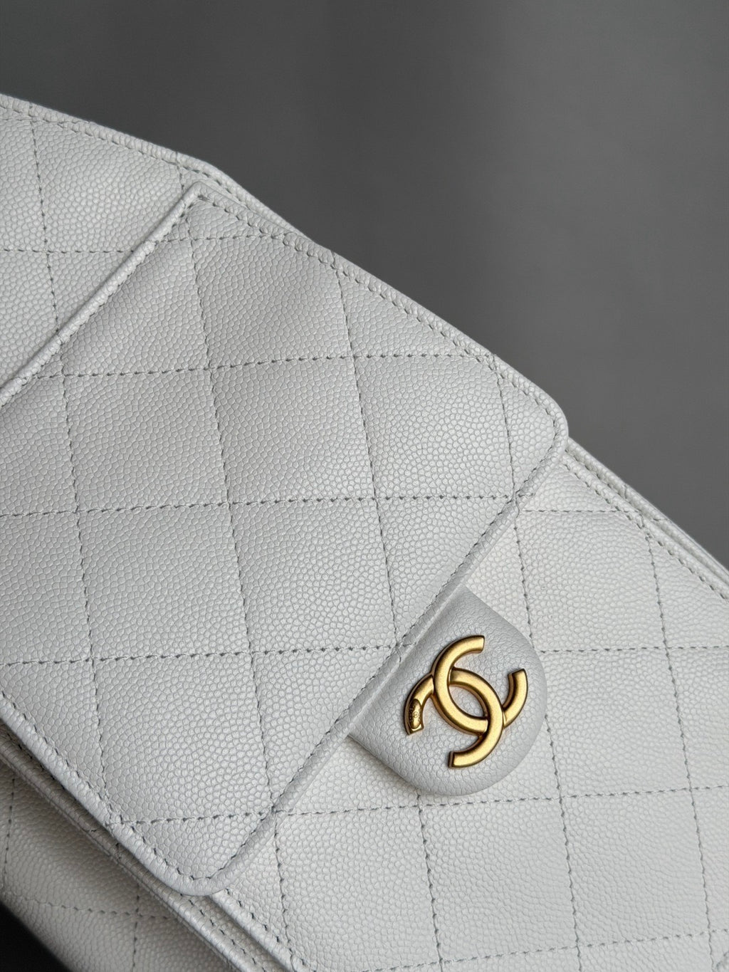 CHANEL-25B BAG golden/sliver