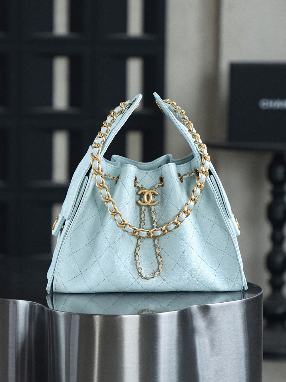 CHANEL-25BAG golden/sliver