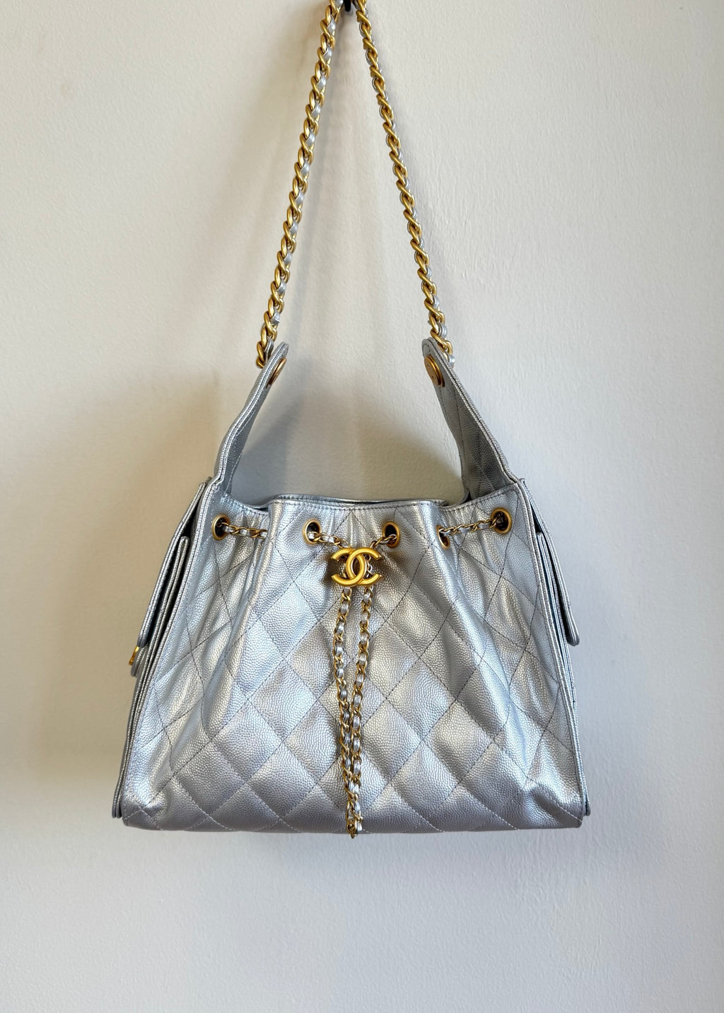 CHANEL-25BAG golden/sliver