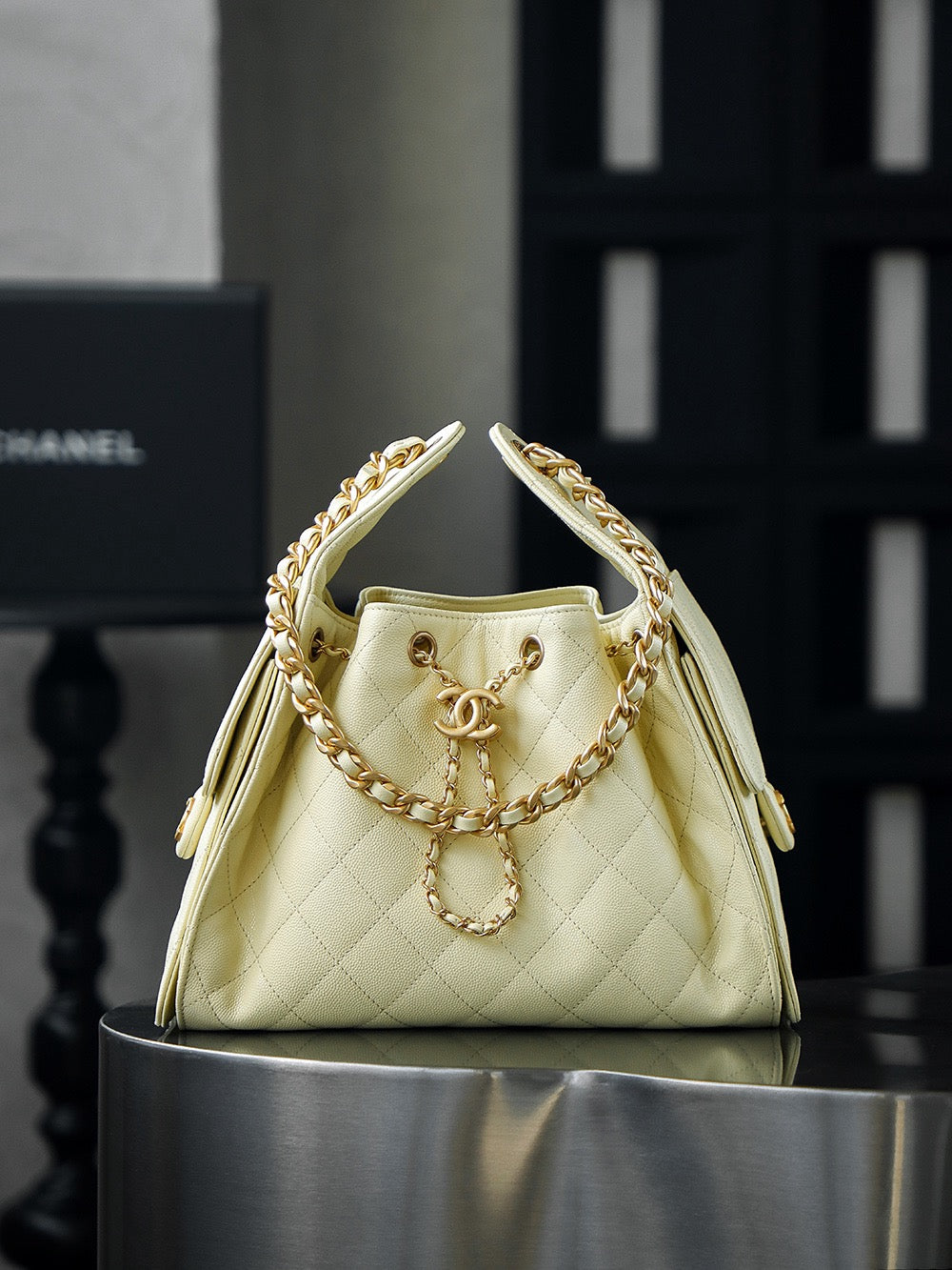 CHANEL-25BAG golden/sliver