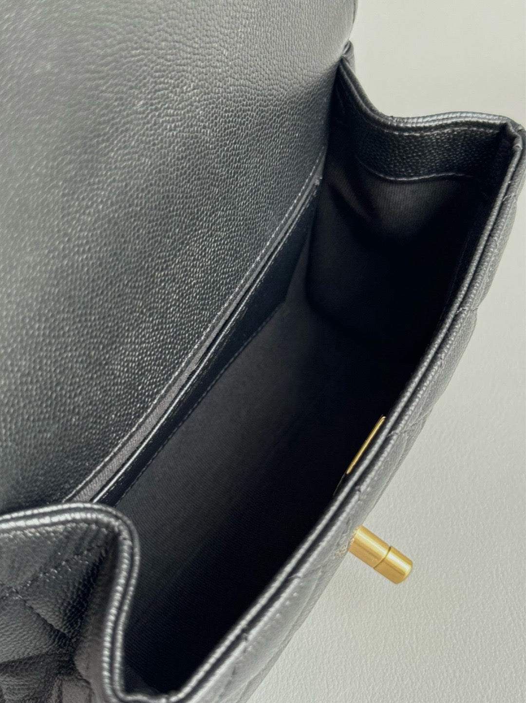 CHANEL-25K Double Flap bag golden/sliver