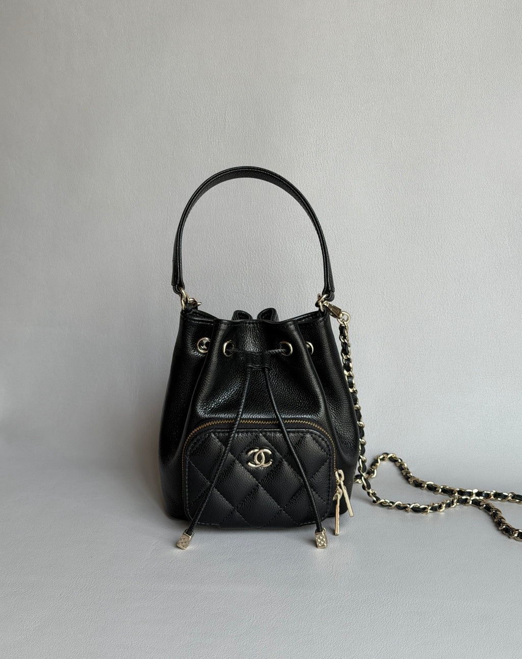 CHANEL-25B SMALL HOBO golden/sliver