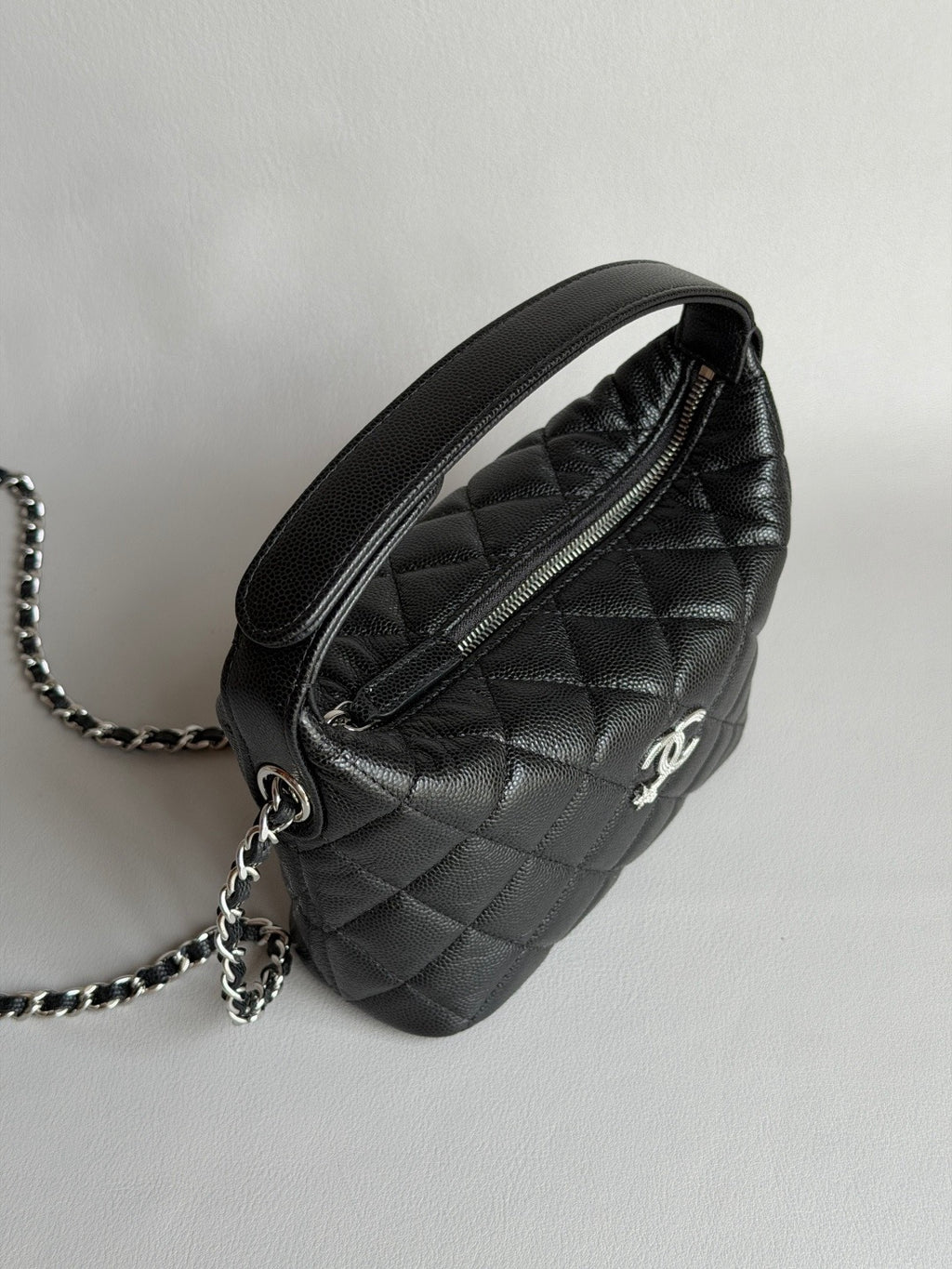 CHANEL-25B Starry Meteor Lunchbox Bag golden/sliver