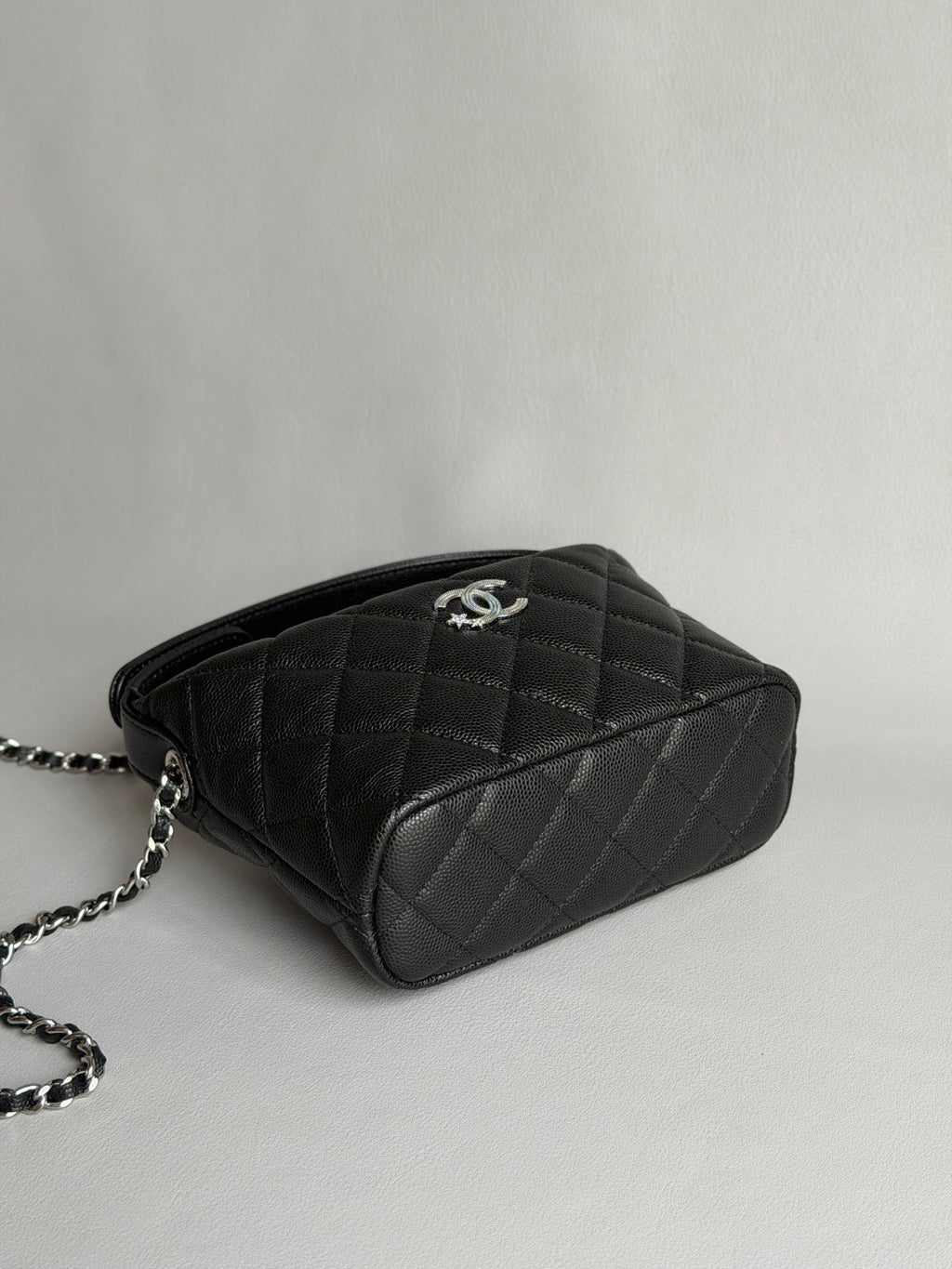 CHANEL-25B Starry Meteor Lunchbox Bag golden/sliver