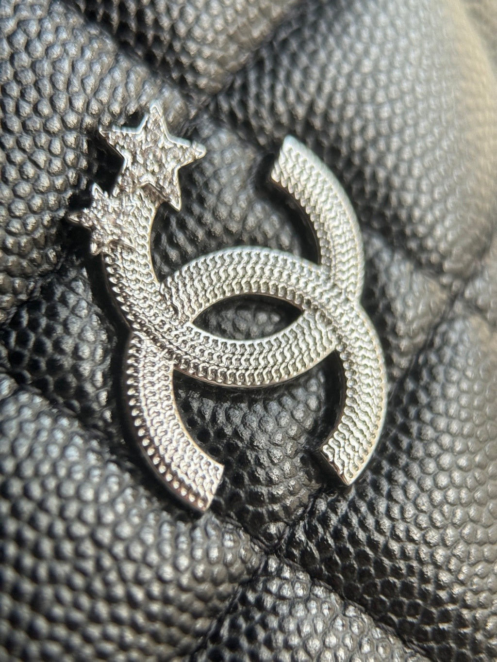 CHANEL-25B Starry Meteor Lunchbox Bag golden/sliver