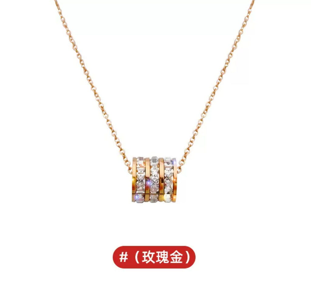 FENGSHUI - 39 Small waist necklace women selling new collarbone chain niche design sense, titanium steel jewelry.