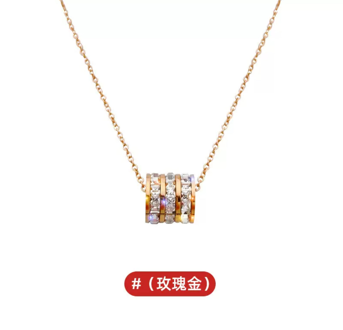 FENGSHUI - 39 Small waist necklace women selling new collarbone chain niche design sense, titanium steel jewelry.
